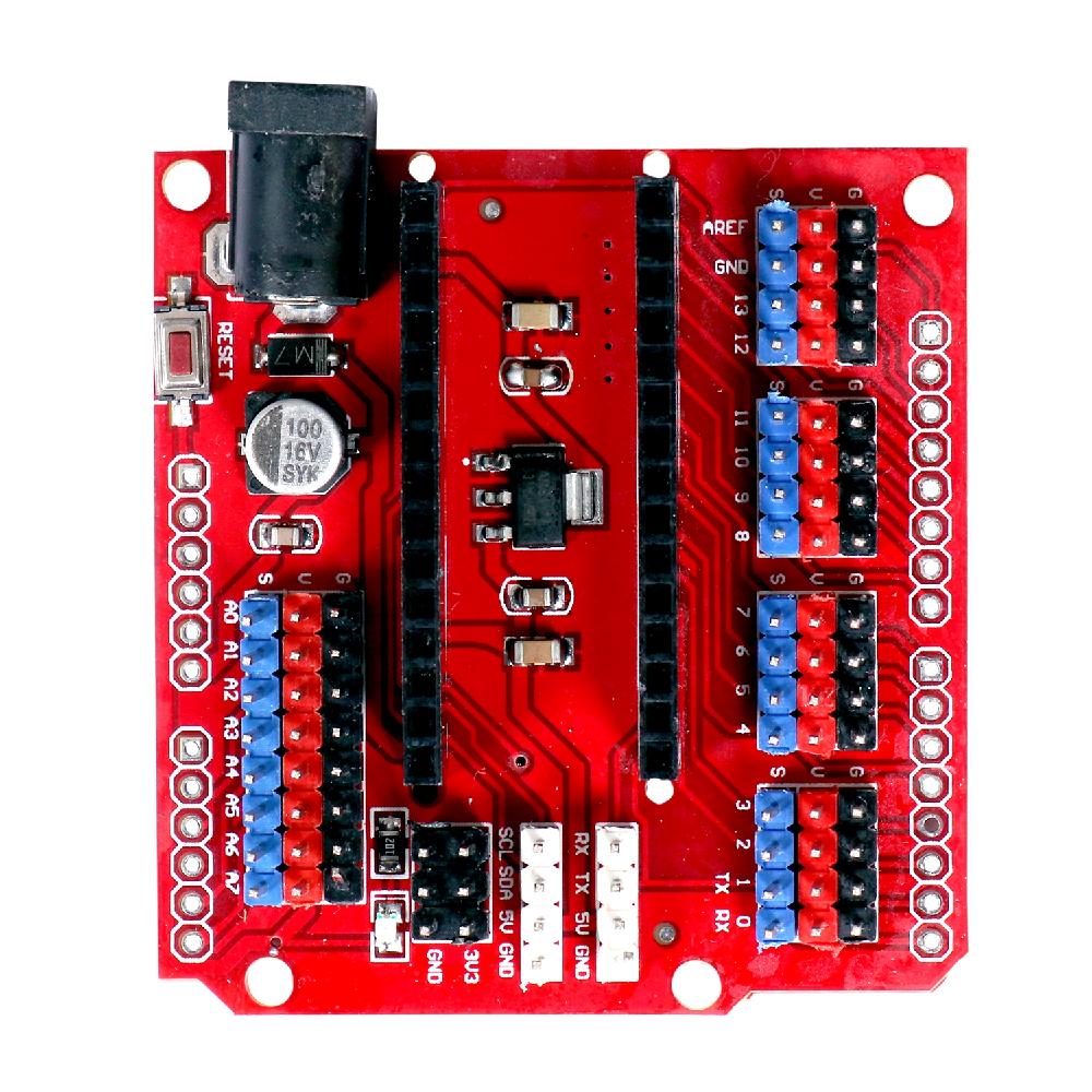 D DOLITY Nano Prototype Shield I/O Module De Mémoire Extension Board Pour Arduino Rouge Noir 