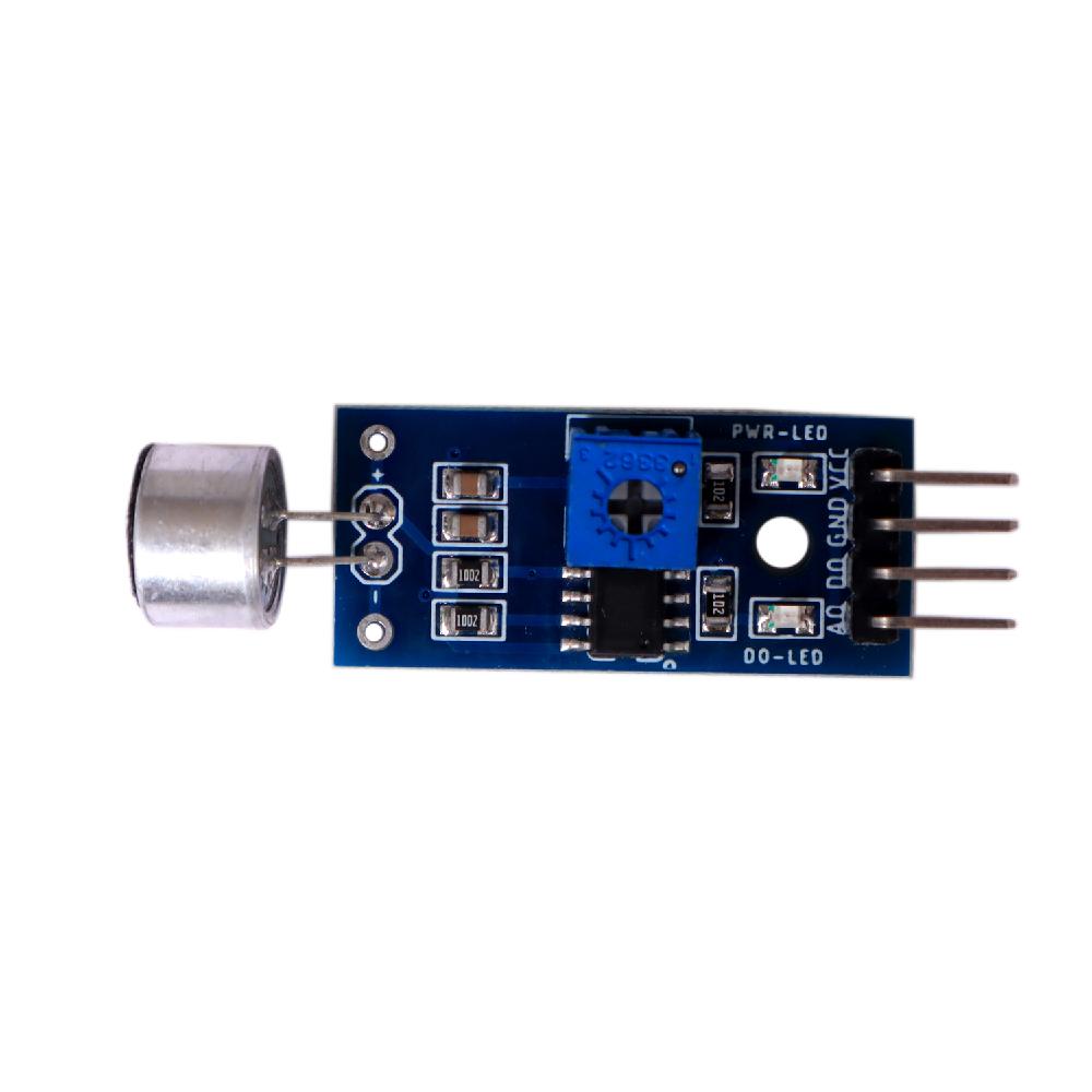 Sound Sensor Module by ADIY is used to detect the intensity of sound.
