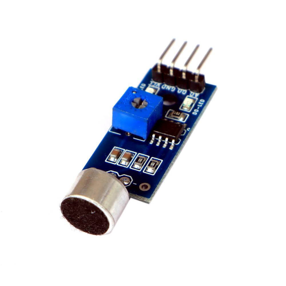 Sound Sensor Module by ADIY is used to detect the intensity of sound.