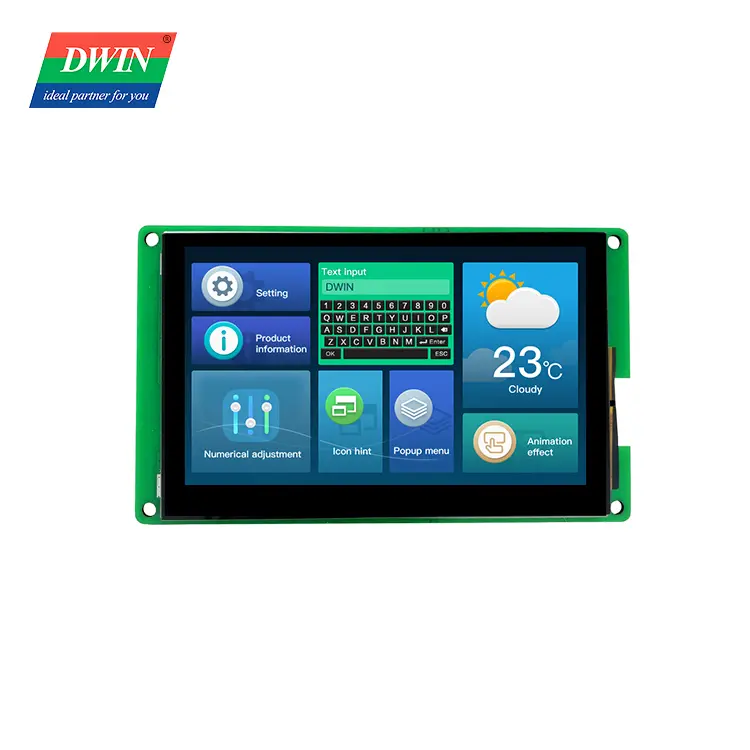DWIN DMG80480T043_09WN 4.3 Inch HMI Display | 800?480 UART TFT IPS Screen